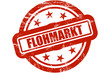 Sternen Stempel rot FLOHMARKT