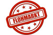 Sternen Stempel rot rel FLOHMARKT