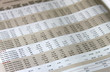 financial table