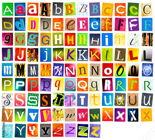 Illustration: alphabet multicolore alphabet multicolore