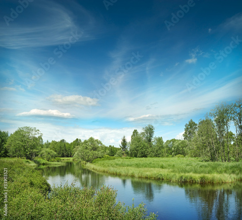 Photo: River Vltava in the national park Sumava Crech republic - Europe River Vltava in the national park Sumava Crech republic - Europe