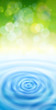 green bokeh & blue water waves - ecology background