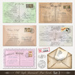 Old style distressed postcards (set 2)