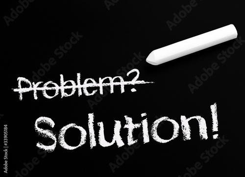 Illustration: Problem and Solution - Business Concept Problem and Solution - Business Concept