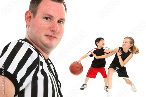 Photo: Close Up Children's Basketball Referee Close Up Children's Basketball Referee