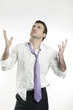 Photo: distressed unhappy young man distressed unhappy young man