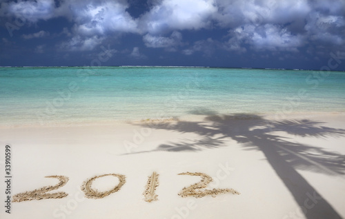 Photo: 2012 on the beach of tropical island 2012 on the beach of tropical island