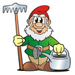 Illustration: Garden Gnome Gardener Garden Gnome Gardener