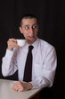 scared businessman scared businessman