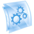 Tools icon blue, isolated on white background