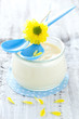 frischer Vanillepudding