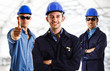 Smiling engineers