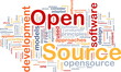 Open source background concept
