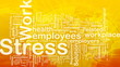 Work stress background concept