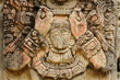 One of the sculptures in Archeological park in Copan ruinas One of the sculptures in Archeological park in Copan ruinas