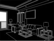 Modern Living Room Vector 06