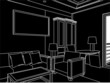 Modern Living Room Vector 05