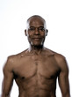 Portrait of smiling shirtless man