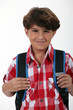 schoolboy with satchel