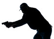 Policeman with a handgun