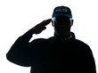 Close-up of policeman saluting