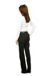 Full body of businesswoman looking at something, isolated Full body of businesswoman looking at something, isolated