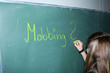 mobbing an tafel schreiben