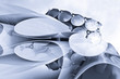 Stalowe rury, metaliczny koncept
