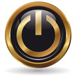 Power on - Button gold