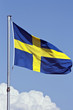Photo: schwedische Flagge schwedische Flagge