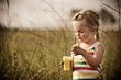 Carefree child outdoors