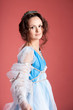 Photo: History of fashion design - woman in 16th century style dress History of fashion design - woman in 16th century style dress