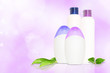 Four blank cosmetics bottles Four blank cosmetics bottles
