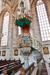 famous old church St. George in medieval town of Dinkelsbuehl in
