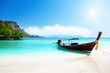 long boat and poda island in Thailand