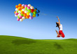 Jumping with balloons