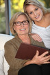 Woman and her granddaughter