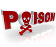Poison Word Skull and Crossbones Death Kill Symbol
