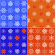 Set christmas seamless pattern. Set christmas seamless pattern.
