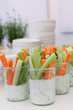 Gemüsesticks im Glas