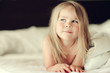 little girl dreaming in bed little girl dreaming in bed