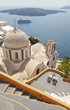 Village of Fira overlooking the sea