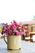 Artificial flower in vase