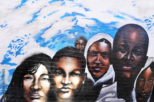 Photo: African children graffiti African children graffiti