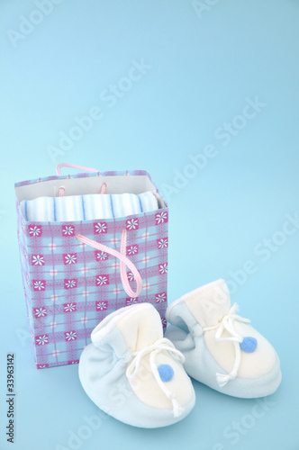 Photo: Slippers and Gift Bag Slippers and Gift Bag