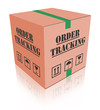 Illustration: delivery order tracking carboard box package delivery order tracking carboard box package