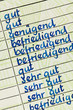 Foto: Zeugnis in einer Schule Zeugnis in einer Schule