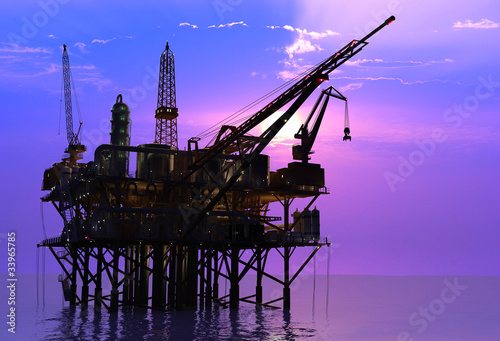 Illustration: Oil Rig Oil Rig
