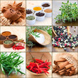 Photo: collage with spices collage with spices