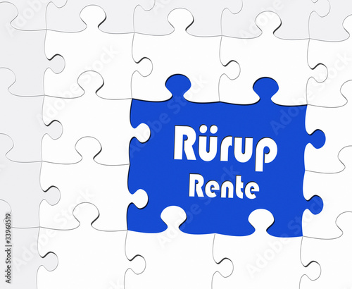 Illustration: Rürup Rente - Altersvorsorge Rürup Rente - Altersvorsorge
